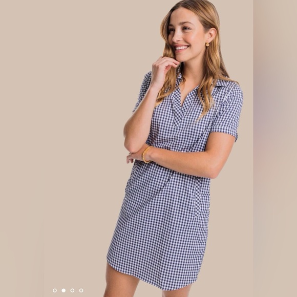 NWT Southern Tide Kamryn Brrr Intercostal Gingham Dress - Picture 2 of 12